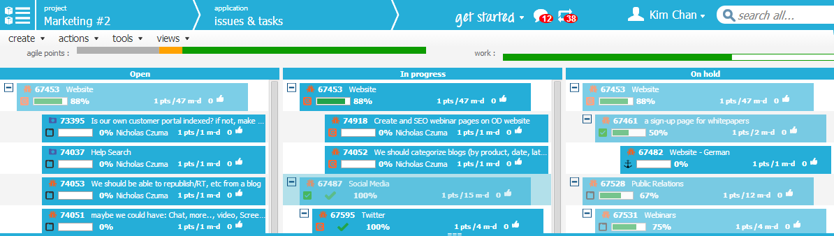 automatic agile project management